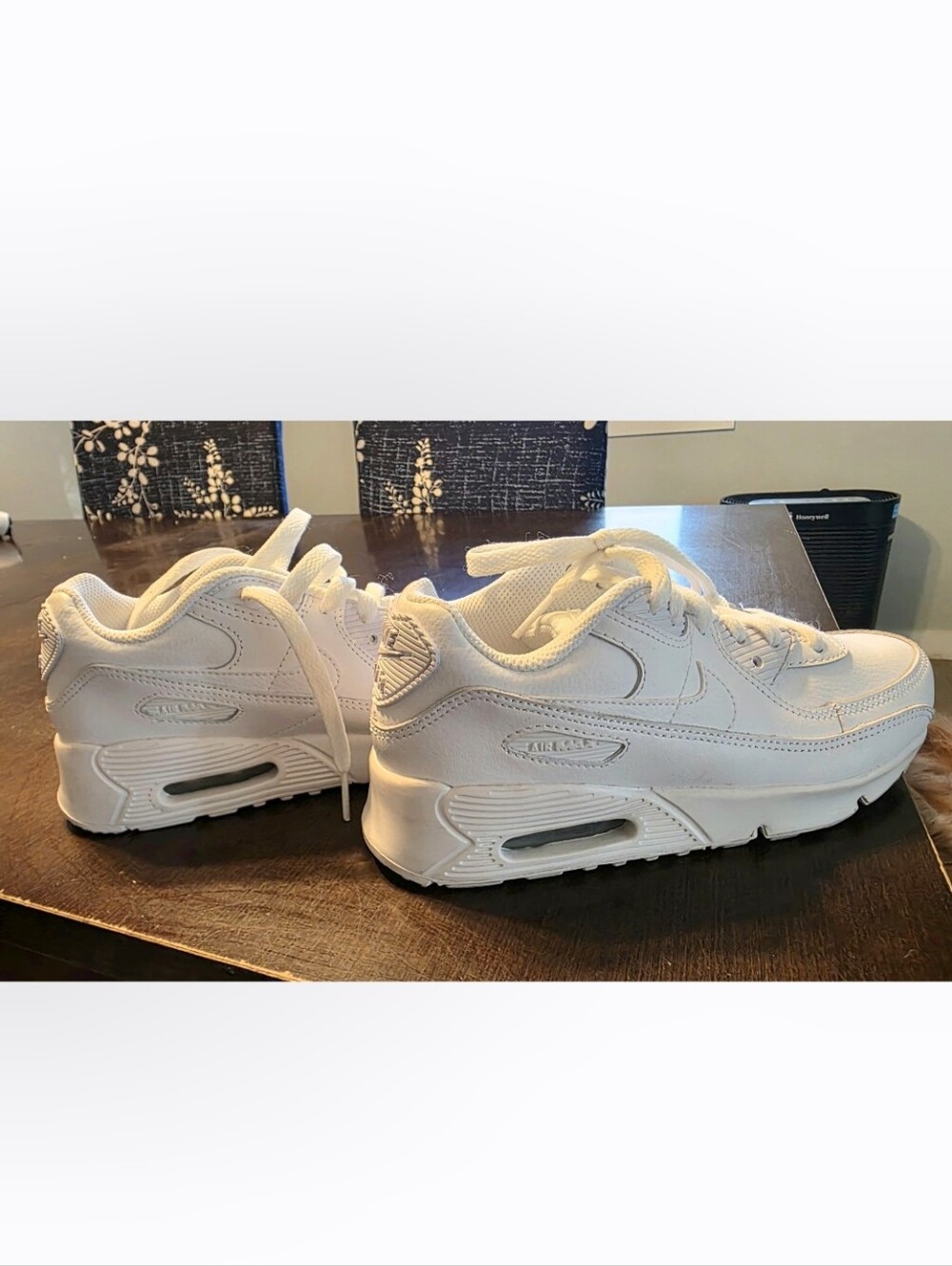 Nike Air Max 90 Triple White - Size 3 Youth